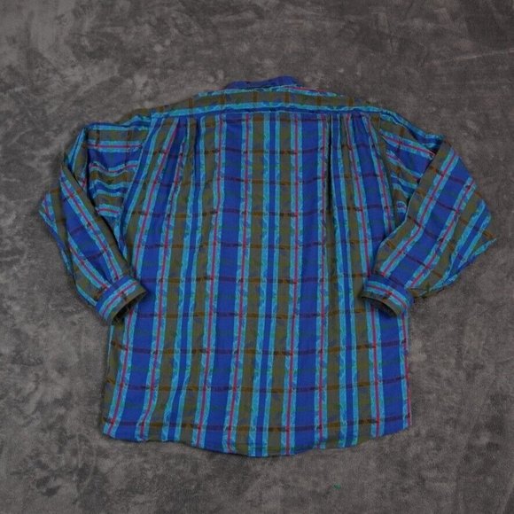 Stefano Conti Hawaiian Shirt Men's Small Button Up All Over Print Jaquard Leaves - Picture 2 of 8